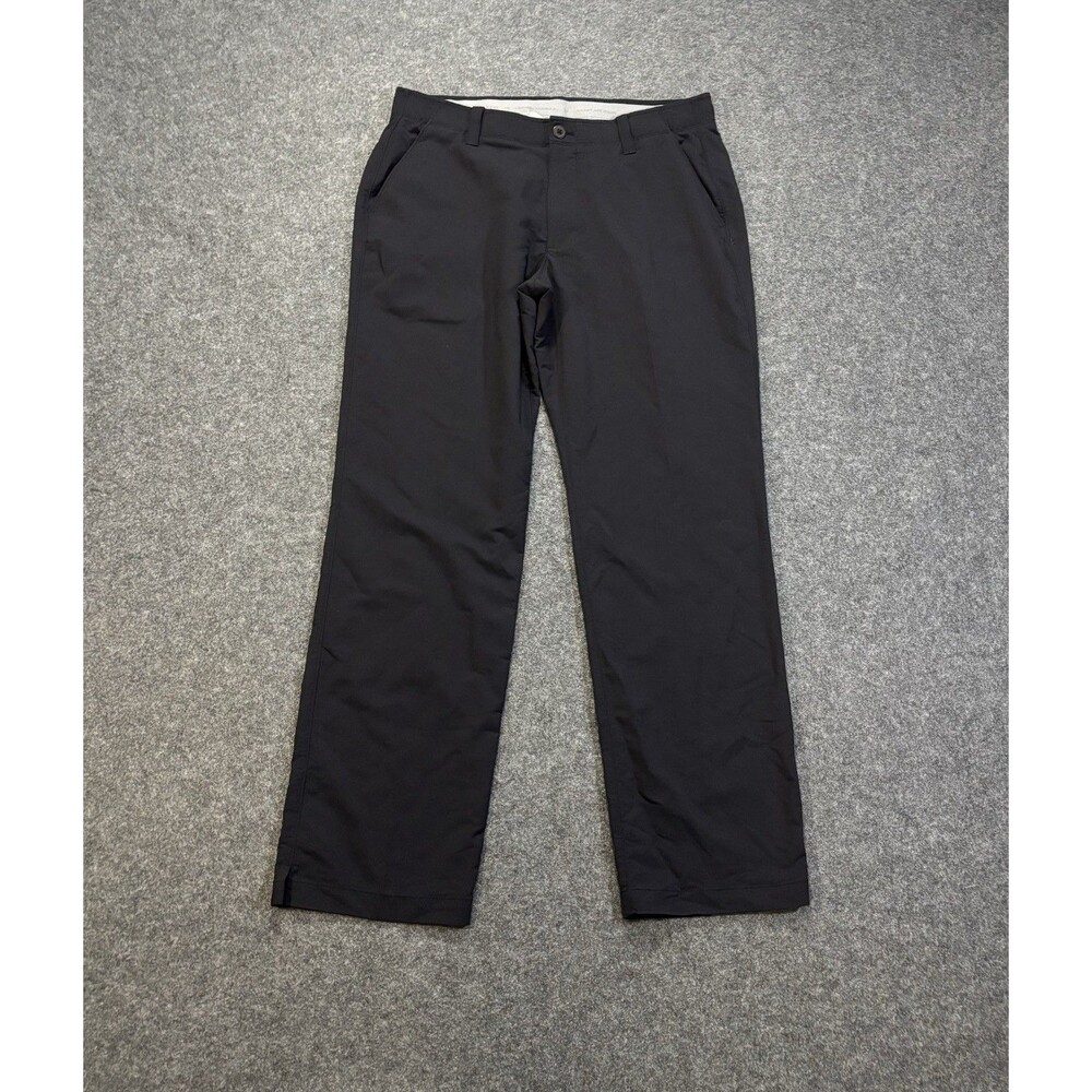 Under Armour Match Play Golf Pants Straight Leg Size 36x32 Black